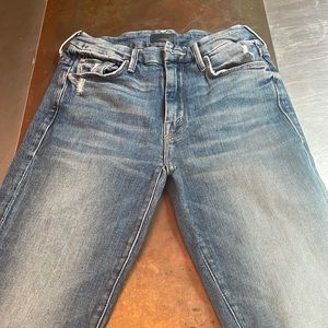 Mother High Waisted Looker Ankle jeans